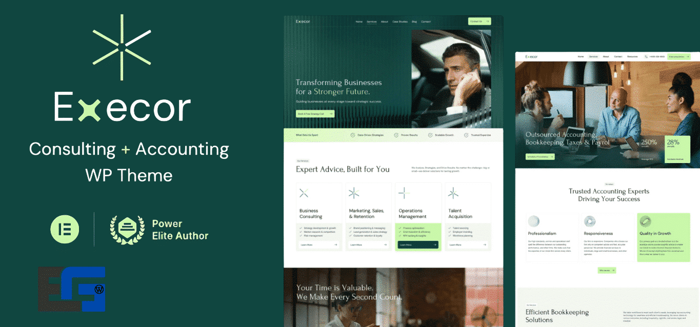 Execor – Accounting and Management Consulting Theme Image 2
