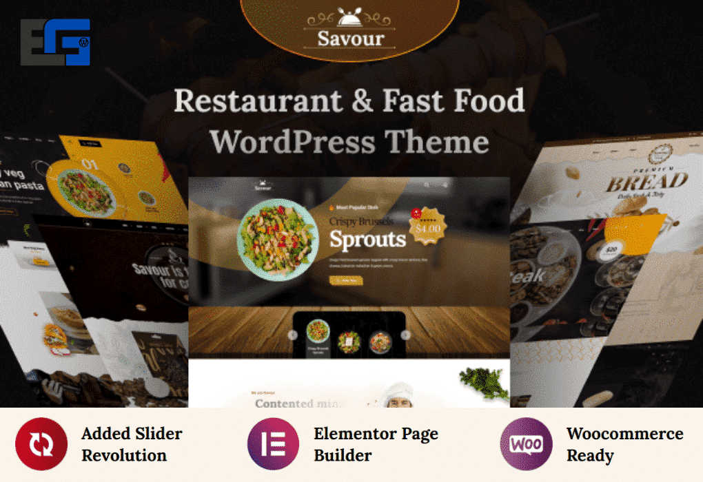 Savour Restaurant WordPress Theme Image 2